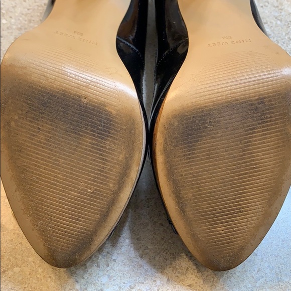 Nine West Black Peep-toe Shoes - Picture 6 of 8